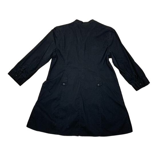 Autograph Black Button Down Long Tunic Top - Size L - Picture 4 of 8
